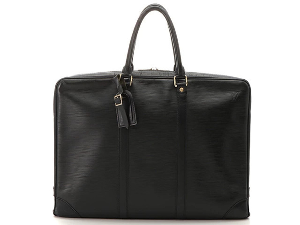LOUIS VUITTON Port Voyage Epi Noir Black